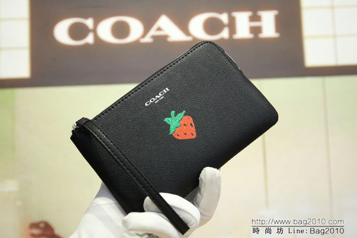 COACH蔻馳 原單 專櫃新款 28384 手挽包 頭層牛皮零錢包  Chz1231